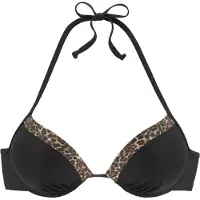 LASCANA Hauts de bikini cognac / brun foncé / noir