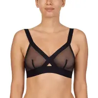 DKNY Sheers Triangle Cup Bra Noir L Femme