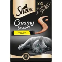 Sheba Creamy Snacks au poulet pour chat (4 pcs)