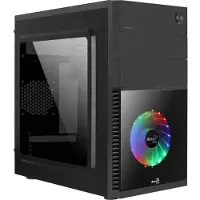 Aerocool PGS C Series CS-105 Cosmo - Tour - micro ATX - panneau latéral fenêtré - pas d'alimentation (ATX) - noir - USB/Audio