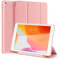 DUX Coque tablette Domo Apple iPad 9 (2021) 10.2 pouces / iPad 8 (2020) 10.2 pouces / iPad 7 (2019) 10.2 pouces - Rose