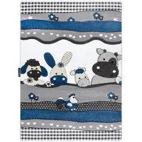 Rugsx Tapis PETIT FARM FERME ANIMAUX bleu 160x220 cm