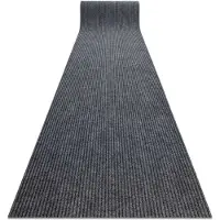 Rugsx Paillasson antidérapant pour les mètres courants GIN 2126 Liverpool extérieur, intérieur, sur caoutchouc - gris 80 cm 80x110 cm