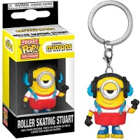 Funko POP! Porte-Clés Pop - Les Minions 2 : Il Était Une Fois Gru - Roller Skating Stuart Porte Clés (47797)
