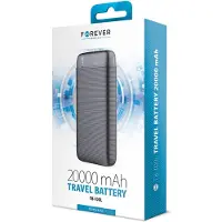 Forever Powerbank 20000mAh Noir Quick Charge Micro USB Indicateur LED