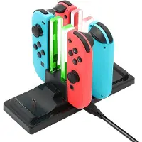 EStore Station de chargement pour Nintendo Switch, 6-en-1