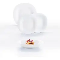 Luminarc - Assietes Carine Blanc Verre (18 Pcs)