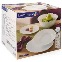 Luminarc set d'assiettes 19pcs + bol Trianon
