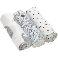 Lassig Lange Divinement Doux L Little Water Baleine, Boîte De 3 Pcs, 80 X 80 Cm