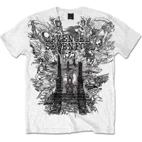 Avenged Sevenfold Hommes, T-shirt, Land Of Cain, Blanc, (M)