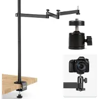 Ulanzi Universal Desktop Overhead Stand for Camera/Mobile Phone (Divers), Appareil photo numérique : accessoires, Noir