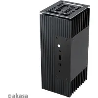 Akasa A-NUC52-M1B Boîtier informatique Cube Noir 25 W (A-NUC52-M1B)