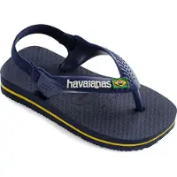 Havaianas Tongs enfant BABY BRASIL LOGO garcons - Bleu - 19