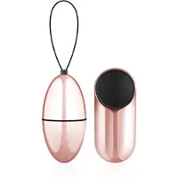 Huismerk - œuf vibrant étanche - télécommande - métal rose doré