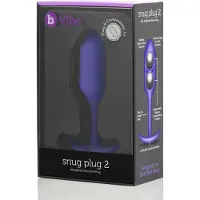 B-Vibe b‑Vibe Snug Plug 2 - plug anal à double bille (114 g, violet)