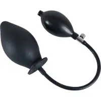 You2Toys - plug anal gonflable - silicone noir