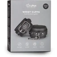 Easytoys Fetish Collection - menottes en similicuir - noir