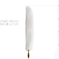 EasyToys Fox NO13 - plug anal métal queue de renard - doré blanc