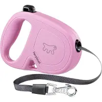 Ferplast Flippy One Tape Laisse Extensible Avec Sangle Extensible Pour Chiens. Différentes Tailles Et Couleurs.. Variante S - Misure: 14.7 X 3 X H 10 Cm - Rose -