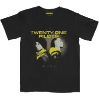 Twenty One Pilots Hommes, T-shirt, Back To Back, Noir, (S)