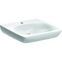 Geberit Keramag Renova Nr. 1 Lavabo confort, accessible en fauteuil roulant, 550x550mm, avec trou pour (550 mm, 550 mm)