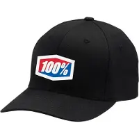 100% 100% Classic Flexfit Cap Noir S/M unisex