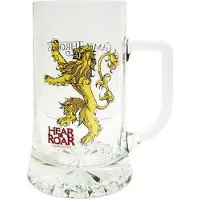 Game Of Thrones Trône De Fer - Chope En Verre House Lannister Hear Me Roar