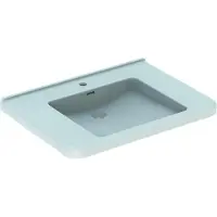 Geberit Keramag / lavabo Renova Comfort Square encastrable 75 cm blanc 128575000 (550 mm, 750 mm)