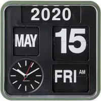 Karlsson - Horloge murale Mini Flip - Vert