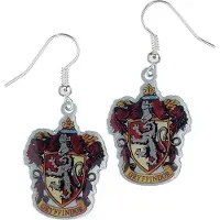 Harry Potter Boucles d'oreilles plaqu es argent avec cusson de Gryffondor de