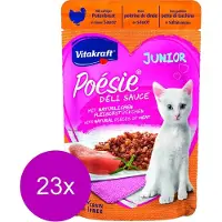 Vitakraft Poesie Delice Sauce Junior Cat Turkey Food 23 Units Clair