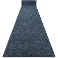 Rugsx Paillasson antidérapant pour les mètres courants 200 cm VECTRA 800 extérieur, intérieur, sur caoutchouc - bleu 200x110 cm