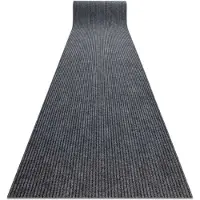 Rugsx Paillasson antidérapant pour les mètres courants GIN 2126 Liverpool extérieur, intérieur, sur caoutchouc - gris 100 cm 100x110 cm