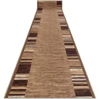 Rugsx TAPIS DE COULOIR antidérapant ADAGIO beige 90x350 cm