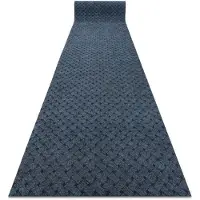 Rugsx Paillasson antidérapant pour les mètres courants 100 cm VECTRA 800 extérieur, intérieur, sur caoutchouc - bleu 100x450 cm