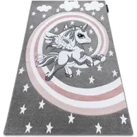 Rugsx Tapis PETIT PONY PETIT PONEY gris 120x170 cm