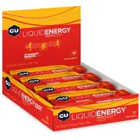 GÜ Liquid Energy Gels Box Strawberry&banana 60g 12 Units Marron