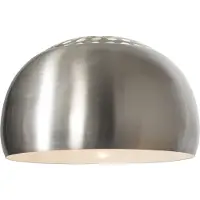 QAZQA Abat-jour rond en acier pour lampadaire arc XXL