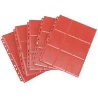 GameGenic GGS30008 - Pochettes latérales avec 18 poches, 50 pcs. rouge