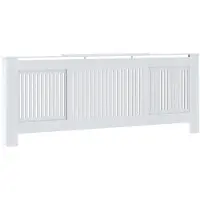 vidaXL Habillage de radiateur MDF blanc 205 cm