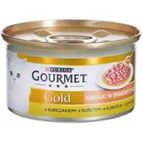 Purina Gold Sauce Delights au poulet 85 g nourriture humide pour chats