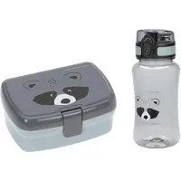 Lassig Lunch Box+water Bottle Gris Enfants