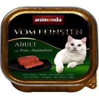 Animonda Vom Feinsten Adult Aliments humides avec de la dinde et du lapin 32x100 g