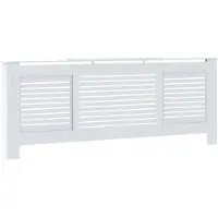vidaXL Habillage de radiateur MDF blanc 205 cm