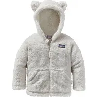 Patagonia Polaire enfant FURRY FRIENDS HOODY garcons - Blanc - 4 ans