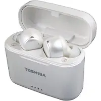 Toshiba RZE-BT1050EW - Écouteurs sans fil avec micro - intra-auriculaire - Bluetooth - Suppresseur de bruit actif - blanc perle