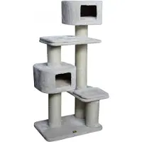 Europet Arbre à chat Bernina Trend Catrock Western Inn, couleur crème