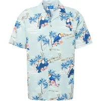 Jack & Jones Tropicana Resort Short Sleeve Shirt Bleu XL Homme