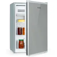 Klarstein Mini Frigo de Chambre de 75L pour Snacks et Boissons, Petit Frigo Top Silencieux, Mini Bar, Petit Réfrigérateur Camping, Mini Frigo Cosmetique, Refrigerateur, Gris