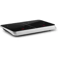 Klarstein Plaque de cuisson à Induction 3400W, Plaque Induction, Plaque 2 Feu, Tables de Cuisson Portable, Plaque Induction, Cuisinière Electrique Puissante, Noir